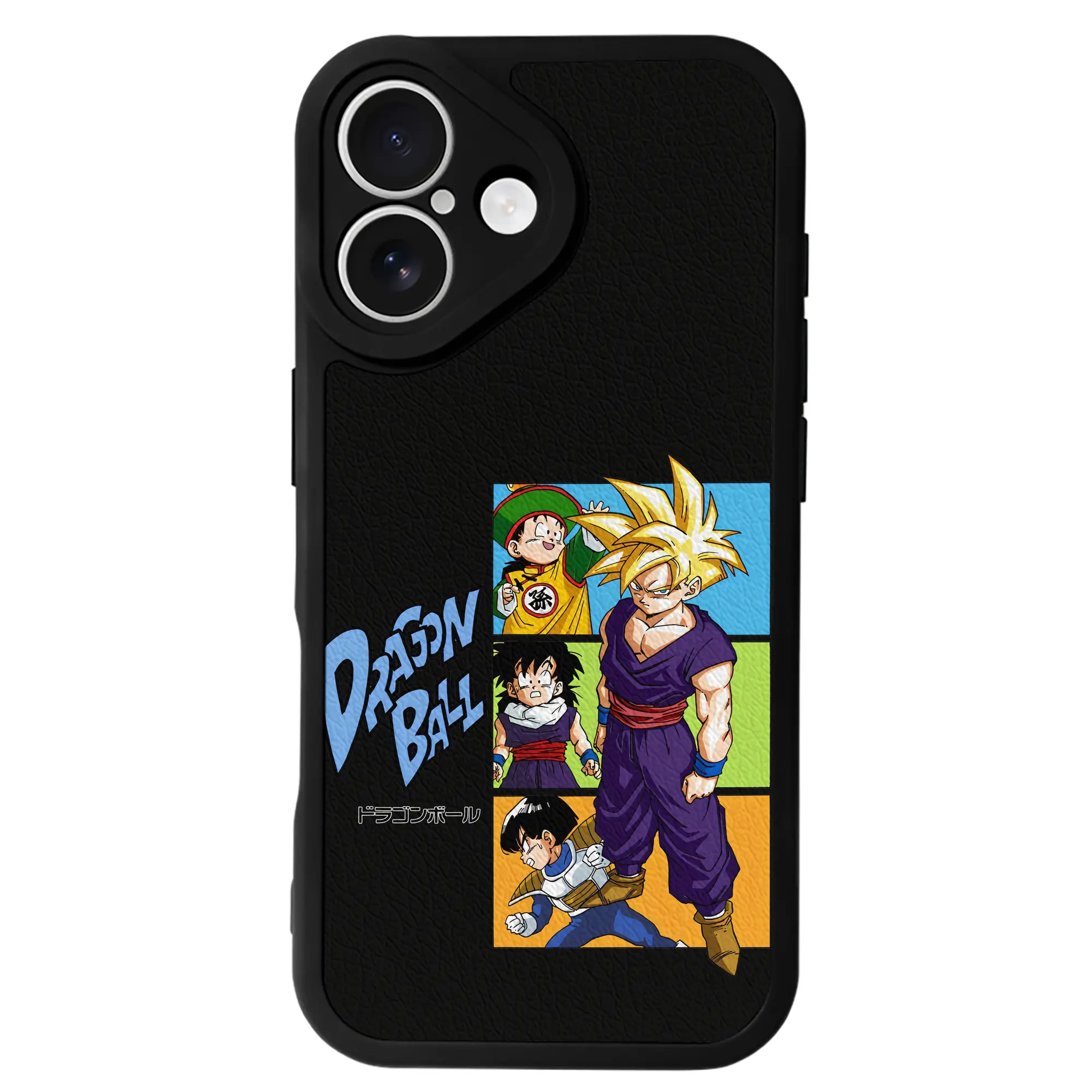 ドラゴンボール グッズ チャオズ - IPhone 16シリーズ対応 ・ シリコンスマホケース ・ レザー調 ・ 高精度フィット ・ 耐衝撃 ・ ワイヤレス充電対応 ・ 精密カット